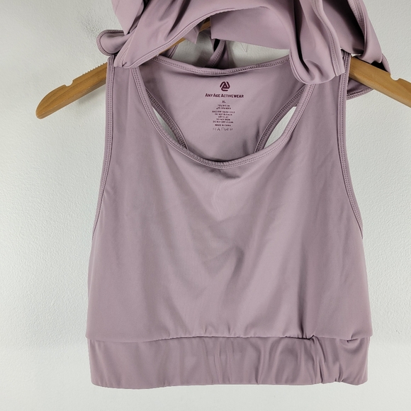 Any Age Activewear Keyhole Two In One Sports Bra Tank Top Twofer - Picture 10 of 12